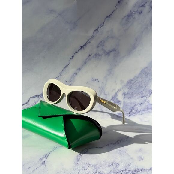 NEW Bottega Veneta BV1284S Ivory Mask Aviator Sunglasses main image 9